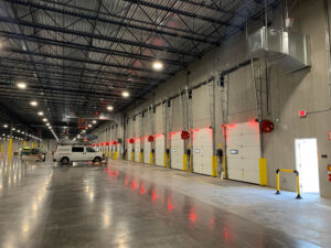 Warehouse showing garage bays